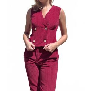 NEW ROSE VELVET cody vest in dusted rose